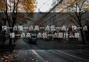 快一点慢一点高一点低一点，快一点慢一点高一点低一点是什么歌