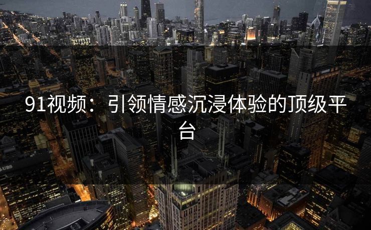 91视频：引领情感沉浸体验的顶级平台